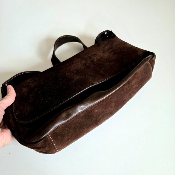 Arcadia genuine leather and suede bag made in Italy. - Picture 6 of 14